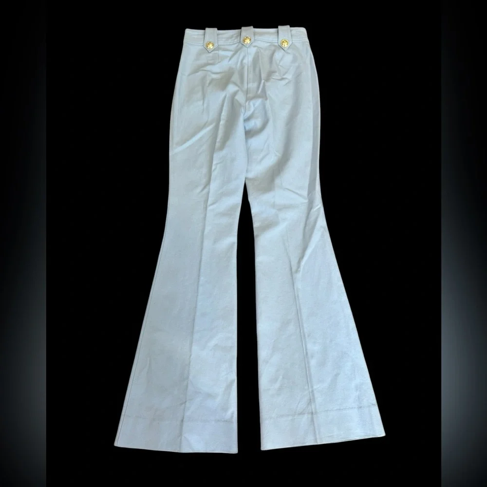 DEREK LAM 10 CROSBY***Robertson Powder Blue Flared Pants***US 4***$385 CURRENT - Picture 3 of 7